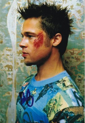 BRAD PITT signed Autogramm 20x30cm FIGHT CLUB in Person autograph ACOA TYLER