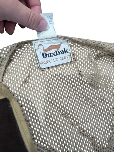 Vintage Rare Duxbak Canvas Twill Hunting Shooting Vest Khaki - Picture 3 of 6