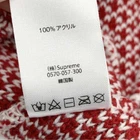 SUPREME 20AW Fair Isle bonnet acrylique tricot chapeau rouge occasion