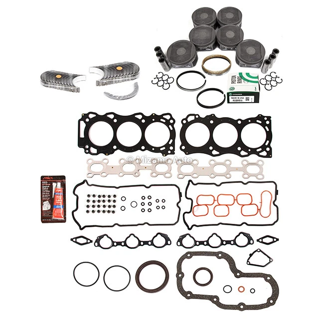 Juego completo de juntas pistones rodamientos aptos 05-19 Nissan Pathfinder Frontier 4.0 VQ40DE Foto 2 de 4