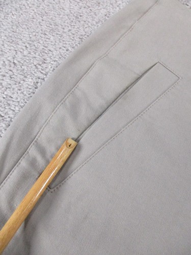 Gunex For Bergdorf Goodman Pants Womens 10 Gray Taupe Cotton * - Picture 5 of 18