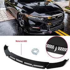 For Honda Accord Sedan 2016-21 Glossy Black Front Bumper Lip Spoiler Splitter