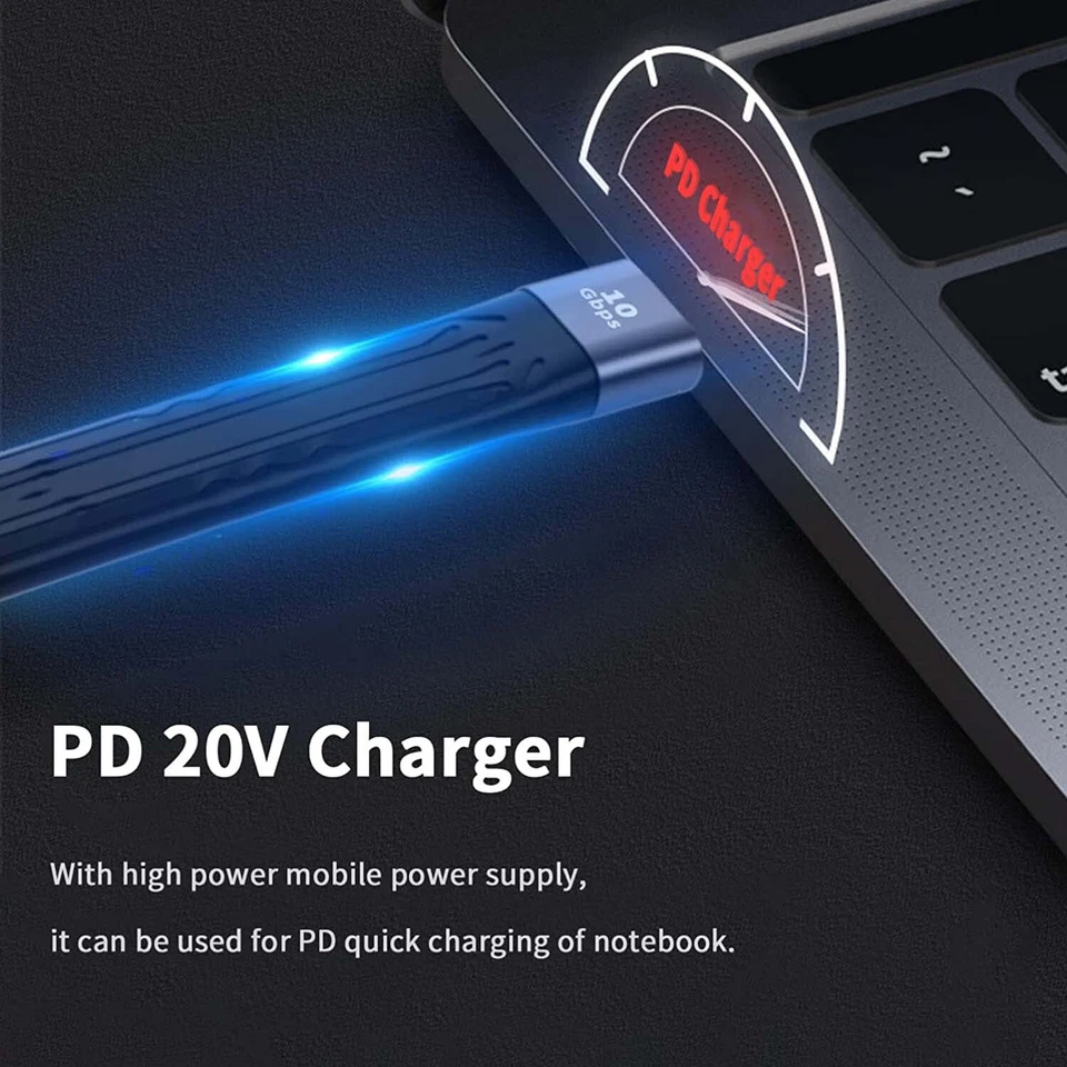 10Gbps USB 3.0 A Female to Type C 3.1 Male FPC OTG Thunderbolt3 Adapter Cable - Image 4 of 4