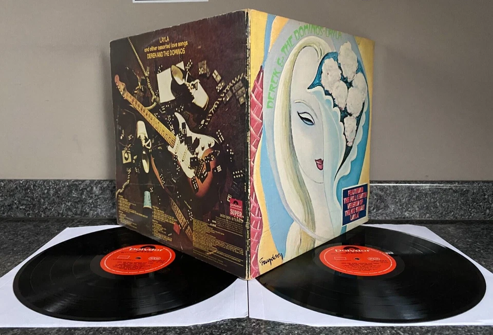 DOUBLE LP VINYL DEREK & THE DOMINOS ALBUM LAYLA UK 1ST PRESS ERIC CLAPTON EX/EX - Image 2 of 4