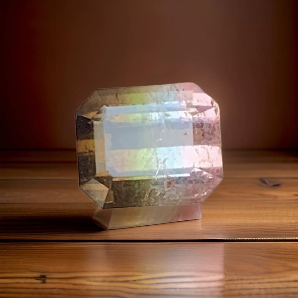 2.20 CRT Natural Faceted tricolour tourmaline from Afghanistan 🇦🇫 - Image 2 of 4