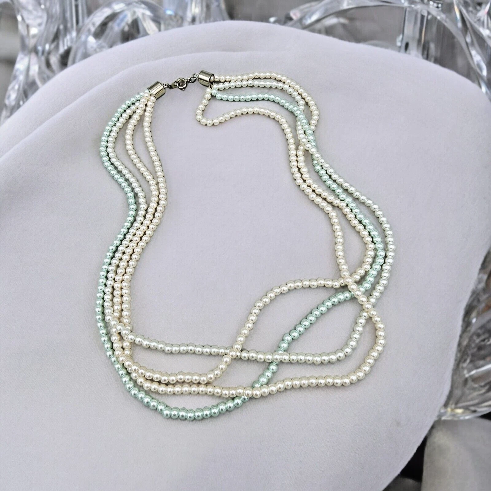 VETEMENTS Collana Perla Vintage Imitazione Multi Filad Colore Classici Gioielli Femminili