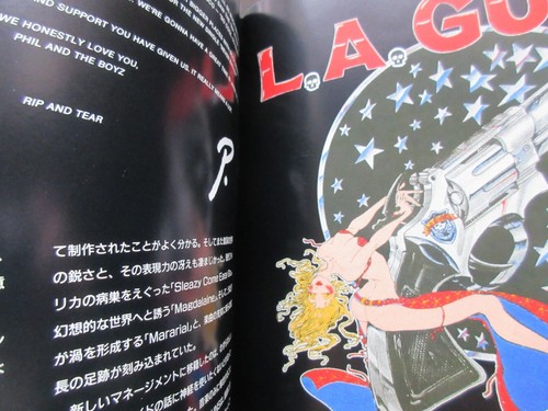 L.A. Guns 1989 Japan Tour Book Concert Program w Ticket Stub LA Guns n' Roses - Picture 9 of 10