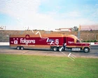 MARK MARTIN #6 FOLGERS RACING TEAM HAULER 8X10 GLOSSY PHOTO #B8