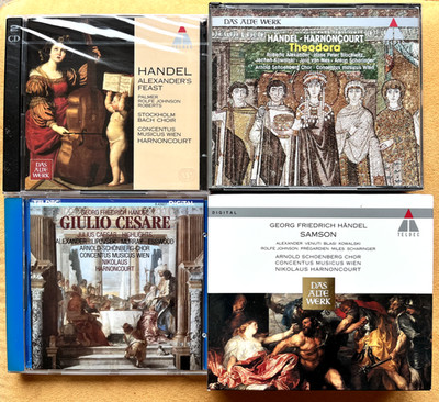 4x Händel (7 CDs) mit N. Harnoncourt: Samson + Theodora + Alexander's Feast +