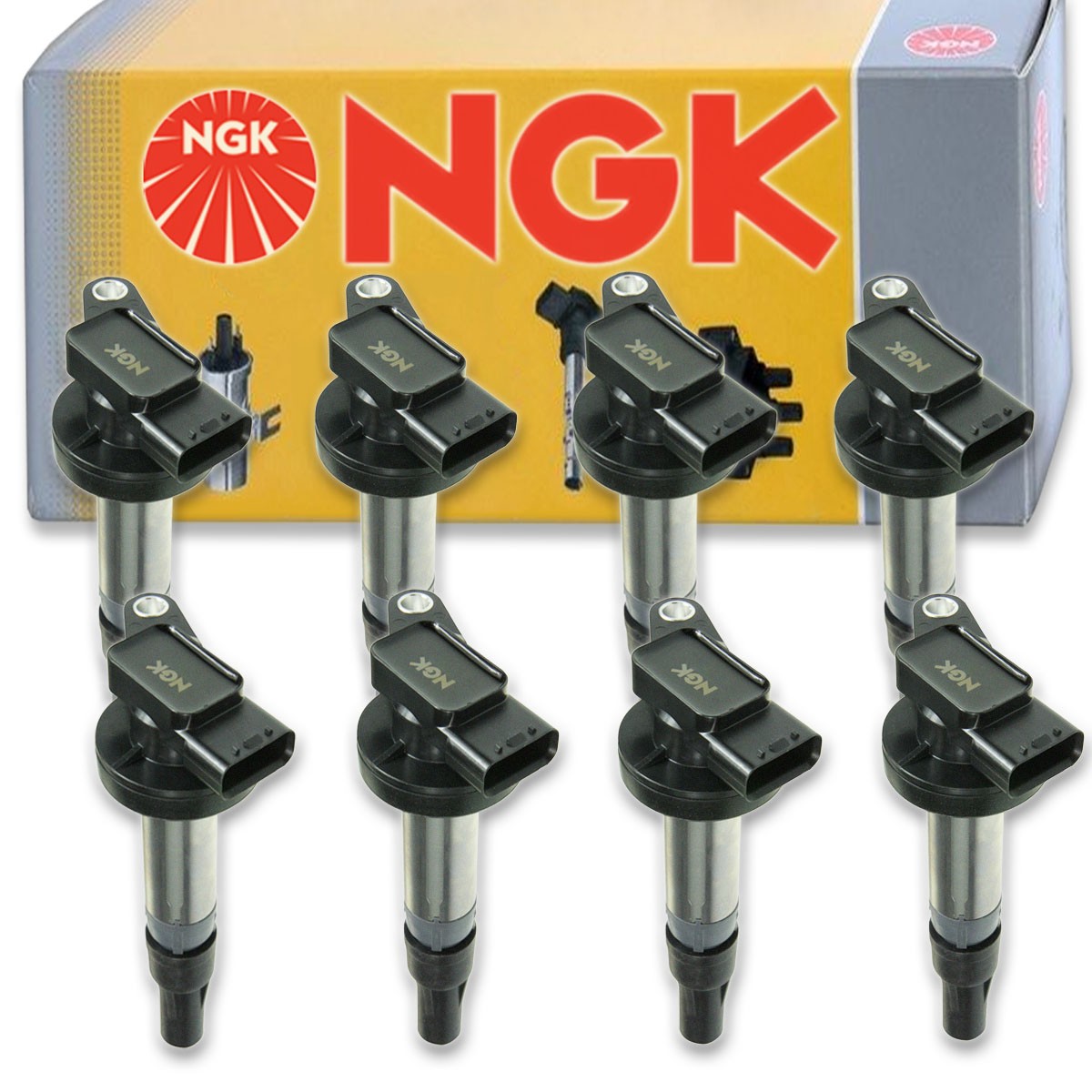 8 pcs NGK Ignition Coil for 2006-2009 Land Rover Range Rover Sport 4.2L 4.4L zc