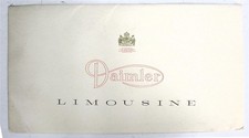 DAIMLER Limousine DR 450 Car Sales Brochure Sep 1961