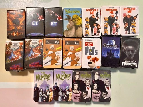 MGA Miniverse Real TV Videos YOU PICK Ultra Rare Despicable Me Munsters Mini VHS - product listing photo