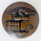WW1 US Army Engineers 7/8"  Military Uniform Button Enlisted