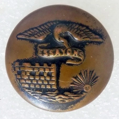 WW1 US Army Engineers 7/8"  Military Uniform Button Enlisted