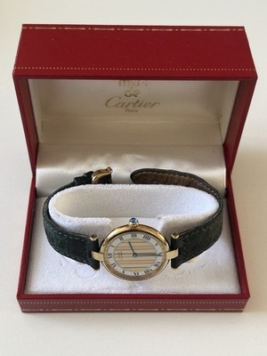 Cartier Must de Cartier Vendome Vermeil 925 Trinity Dial 30mm Ref.590003