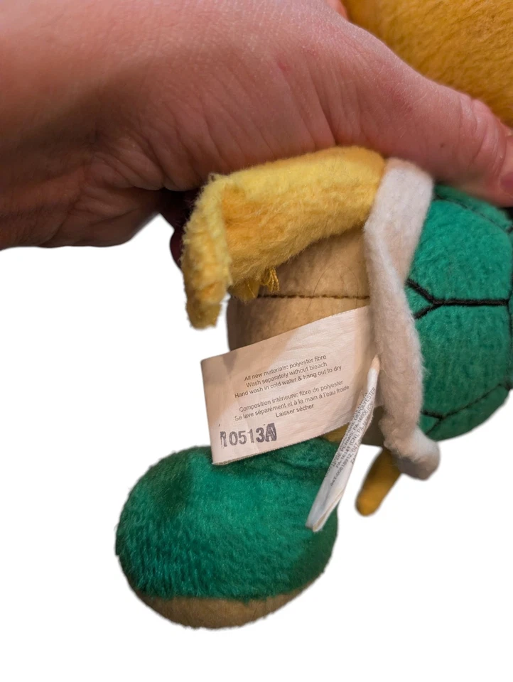 Peluche Nintendo 2012 Koopa Troopa Turtle Goldie International Super Mario 7,5"  Foto 4 de 4