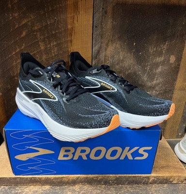 NIB Brooks 110446-013 Mens Glycerin GTS 22 Support Black/Orange Running