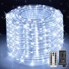 50ft LED Rope Lights 300 LED Waterproof IP68 Remote Timer Indoor Outdoor