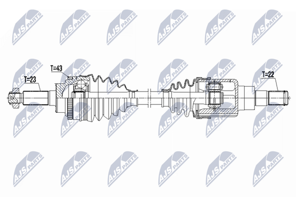 Nty NPW-SU-075 Antriebswelle Vorne Links FüR Suzuki-image