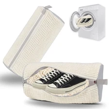 Shoe Washing Machine Bag, Reusable Laundry Shoe Bag for Washer and Dryer, Dur...