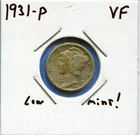 W@W 1931-p  MERCURY DIME !!!! ( Nice Coin !!!! ) VF  !!!!!
