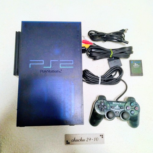 Sony PlayStation2 PS2 Console Midnight blue SCPH-50000 used from japan