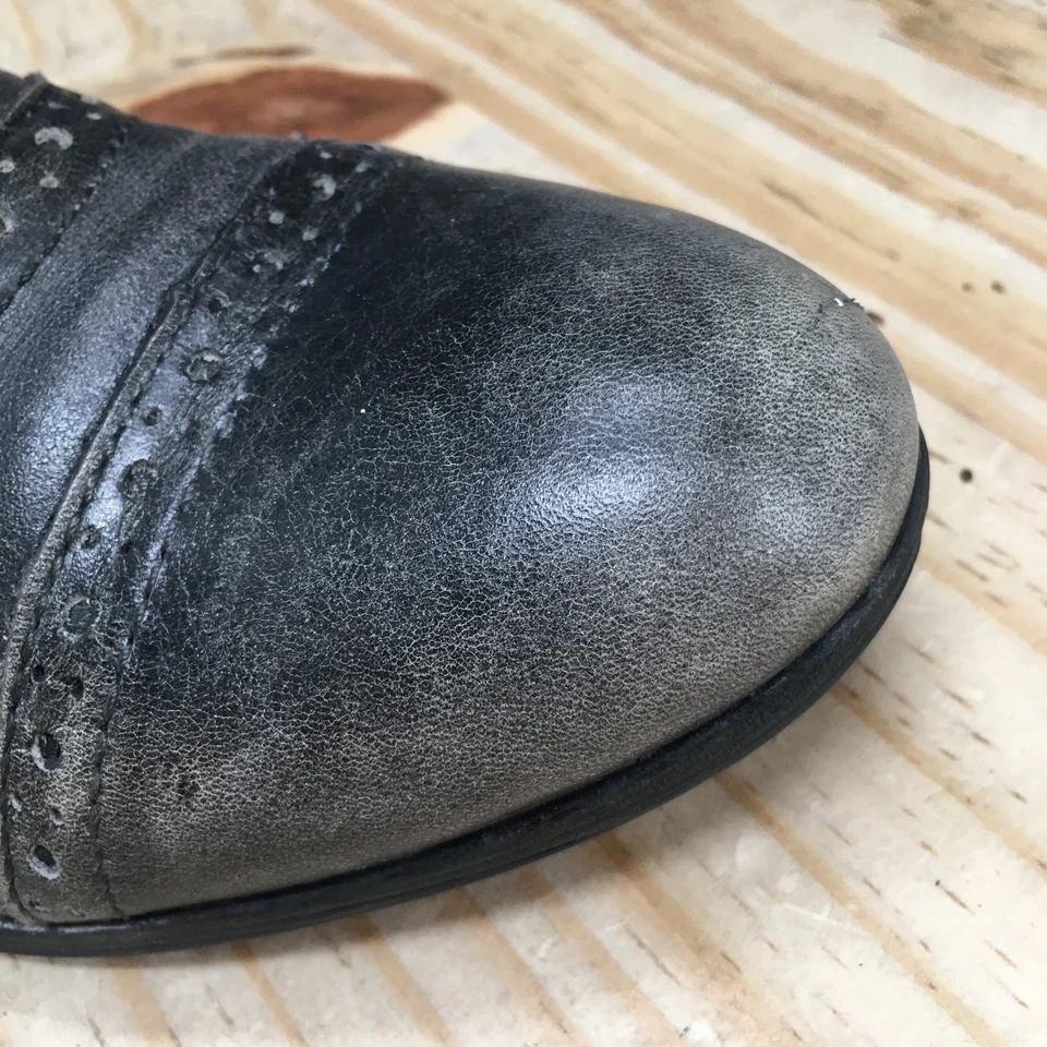 Zapatos Born para mujer 10 M Arletta Oxford grises con cordones parte superior baja informales cómodos W22401 Foto 3 de 4