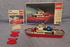 Vintage Lego Fire Fighter Boat Set 775 Complete with manual and box