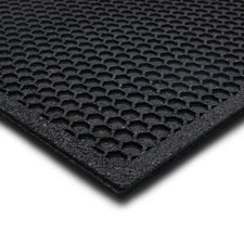 Mohawk Home Indoor Outdoor Heavy Duty Rubber Floor Mat 1/3 Thick 18 x 30 Anti