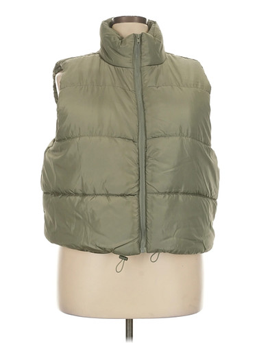 Ultra Flirt Women Green Vest 2X Plus