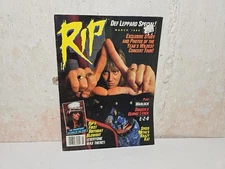 Vintage Magazine RIP March 1988 Def Leppard Warlock Alice Cooper Dokken EZO  139