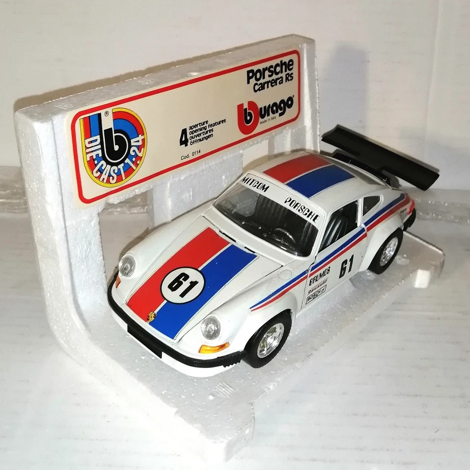 PORSCHE CARRERA RS DIE CAST BURAGO SCALA 1/25 COD.0114 - Immagine 4 di 4