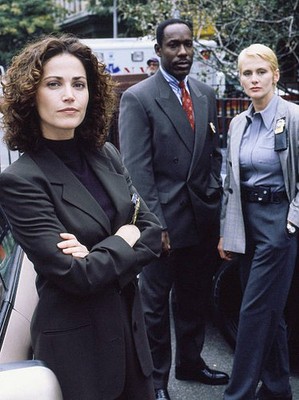 NYPD Blue Kim Delaney James Mcdaniel Andrea Thompson 1998 TV Old Photo 3