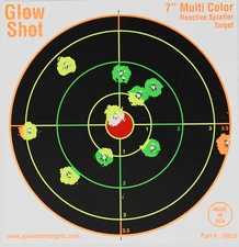 100 Pack Multicolored GlowShot Reactive Shooting Targets for Instant Hit