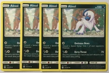 POKEMON 4X ABSOL 133/236 COSMIC ECLIPSE UNCOMMON NEAR MINT-PLAYSET