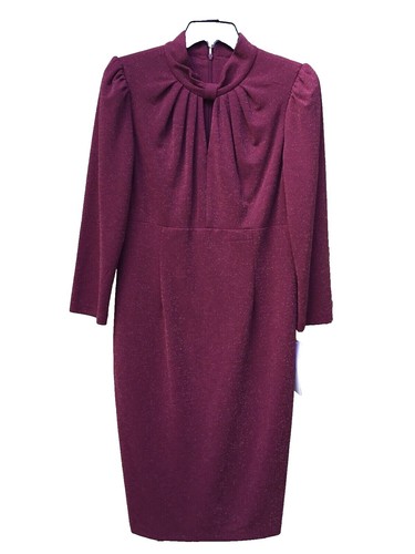 Calvin Klein Size 6 Long Sleeve Red Dress elegant professional fashion | eBay Calvin Klein Size 6 Long Sleeve Red Dress elegant professional fashion | eBay