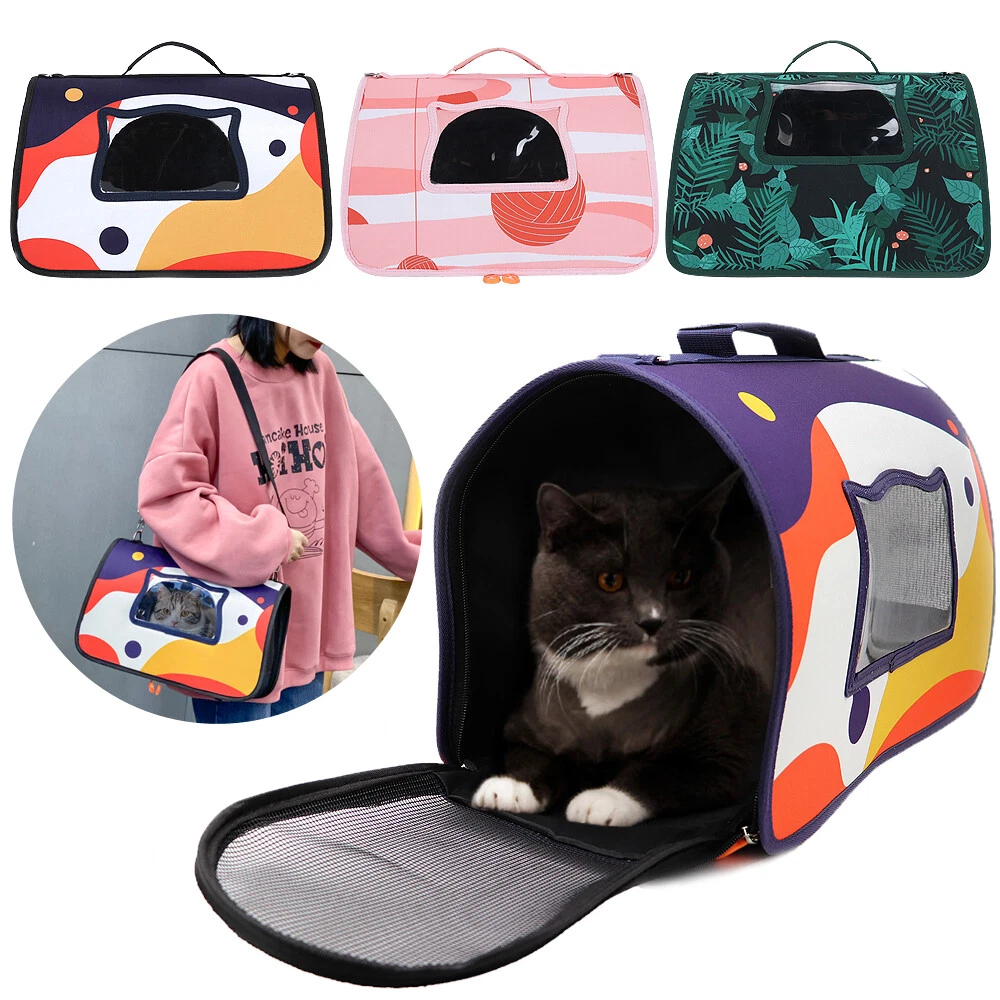 Pet Sling Bag Dog Cat Small Puppy Carrier Outdoor Travel Tote Shoulder Bag Mesh
