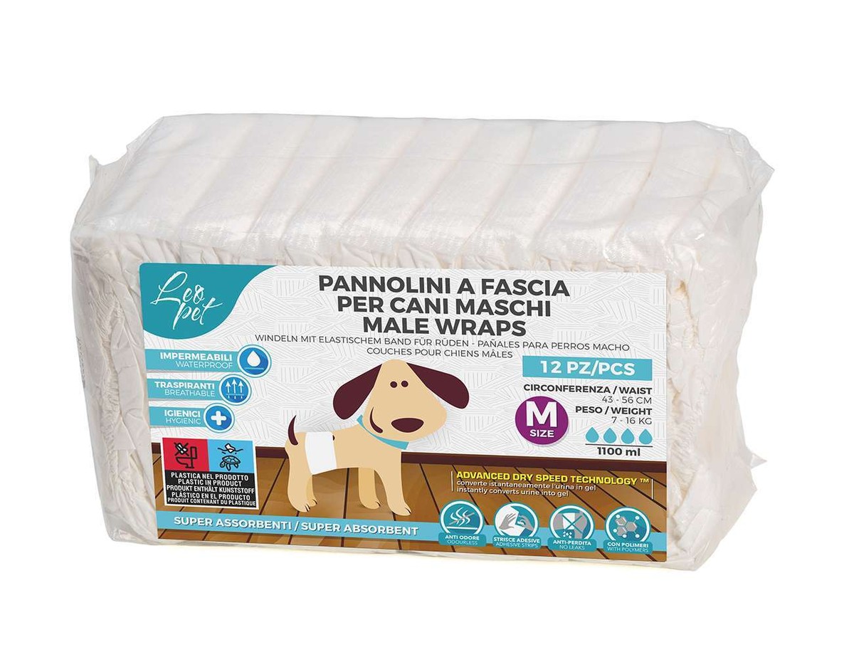 Pannolini USA E Getta Per Cani Maschi - Super Assorbenti Con Tecnologia Deodorante Al Carbone Di Bambù - Foto 9