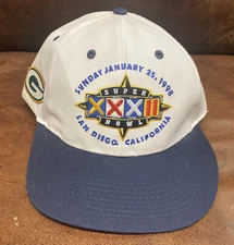 Vintage Green Bay Packers Super Bowl XXXII San Diego CA NFL Logo 7 SnapBack Hat