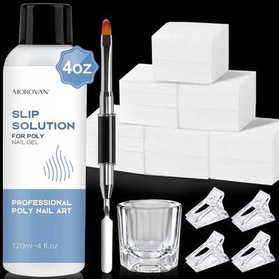 Morovan Poly Gel Nail Kit: 6 Colors Poly Extension Gel Trendy Poly Nail Gel Kit