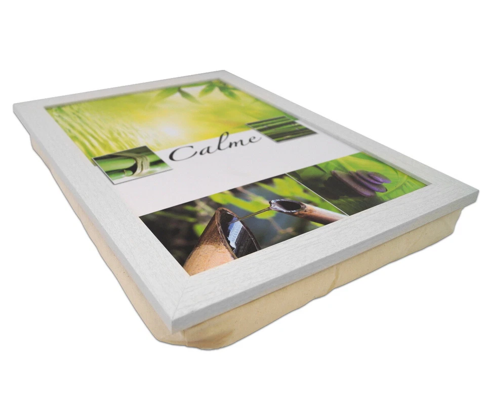 Knietablett "Calme" P-930 mit Kissen Laptop Frühstück Knietisch Tablett weiß - Bild 3 von 4