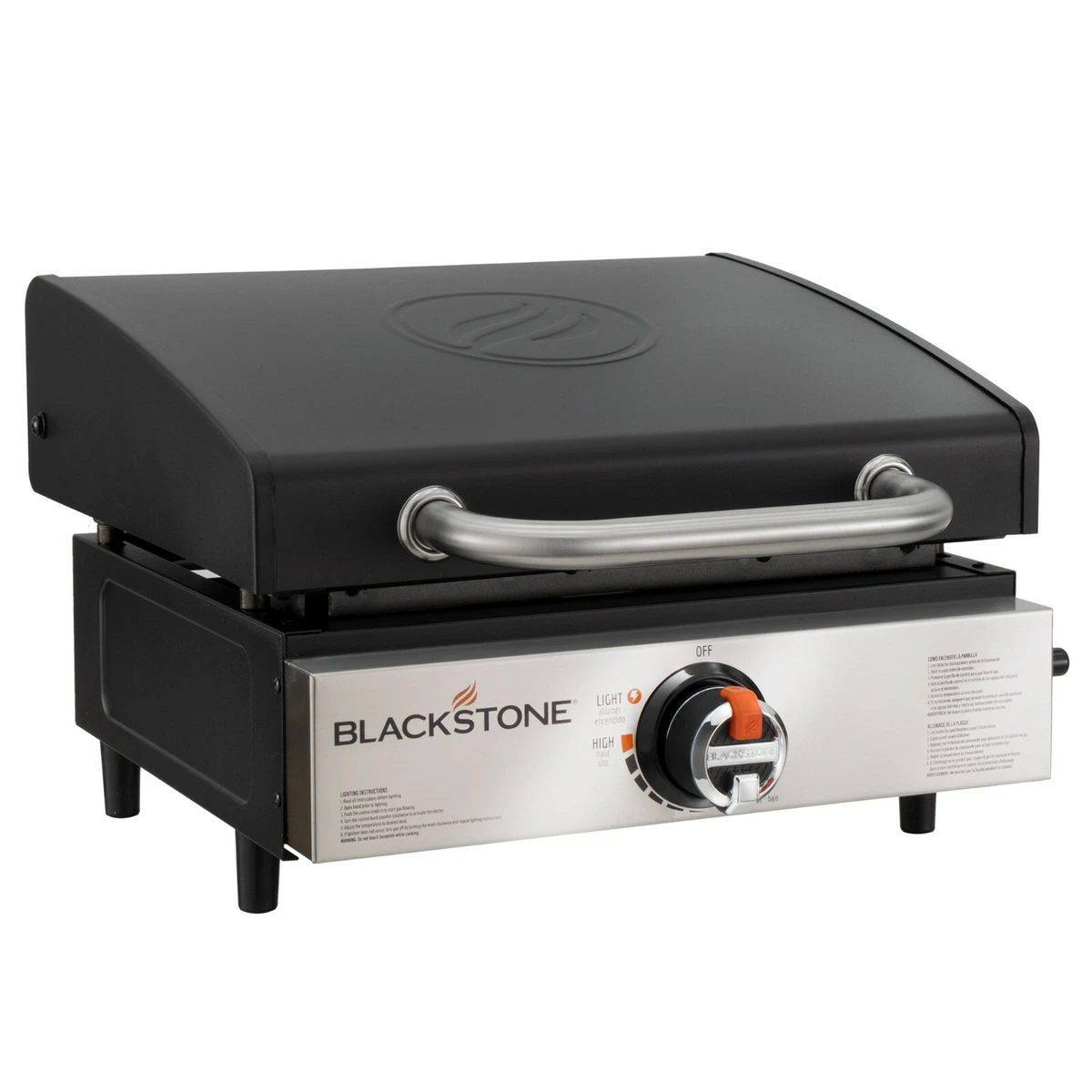 Blackstone 17 Tabletop Griddle with Optional Hood Camping Grill Cooktop