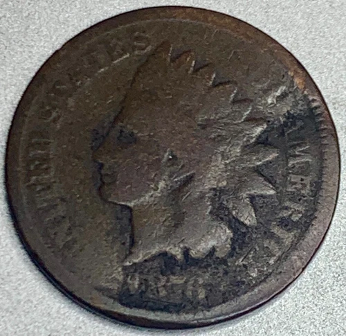 1876 (P) Indian Head Cent About Good Penny AG - SP143