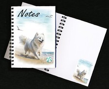 Japanese Spitz Dog Notebook/Notepad + small image on each page by Starprint