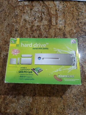 NEW External hard drive e5 acomdata (sata pci card) 1.5 gbps