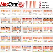Dental Universal Endodontic Gutta Percha Points F1 F2 F3/0.02/0.04/0.06 15-40#