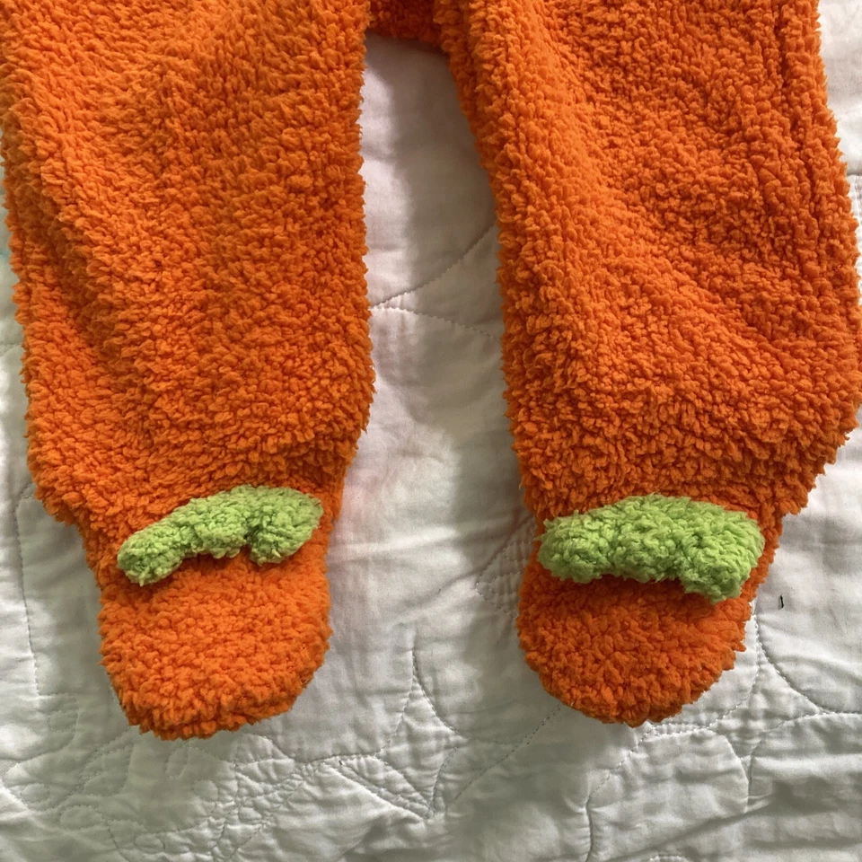 Infantil 1 Pc. Disfraz de calabaza con capucha Jack-O-Lantern con patas, ¡9 meses SUAVE! Foto 2 de 4