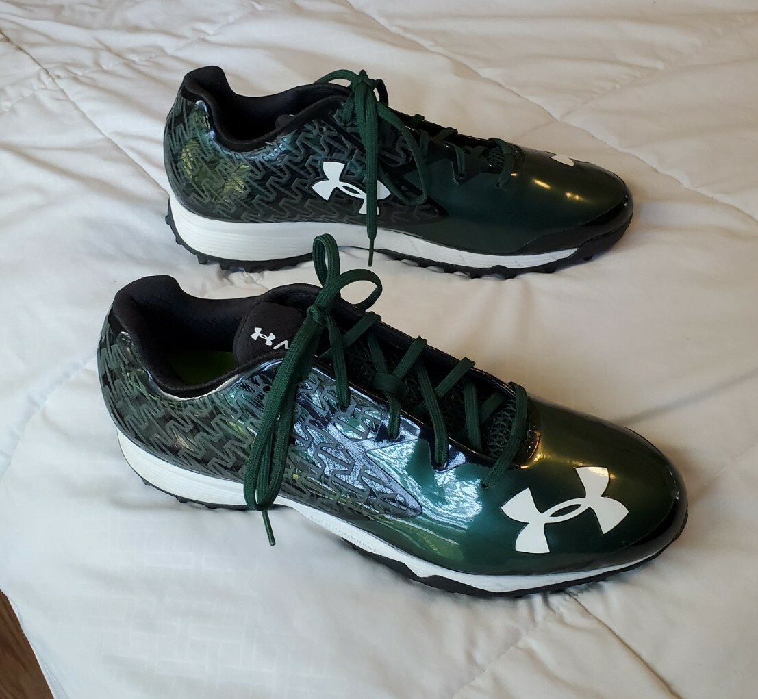 UNDER ARMOUR Nitro Clutchfit Turf Cleats US 13.5 Forest Green Football