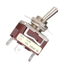 5Pcs On ON SPDT Toggle Switch 12mm 3 Pin 2 Position 15A 250V CST