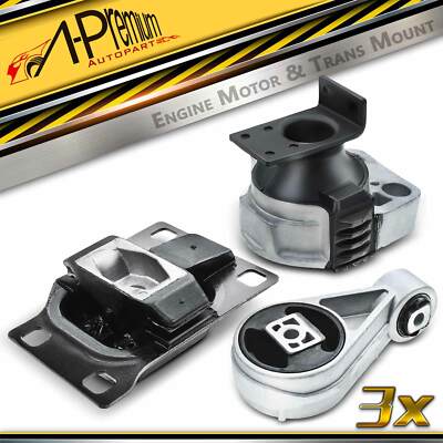 A-Premium 3x Engine Motor & Transmission Mount for Ford Focus 2005-2007 L4 2.0L